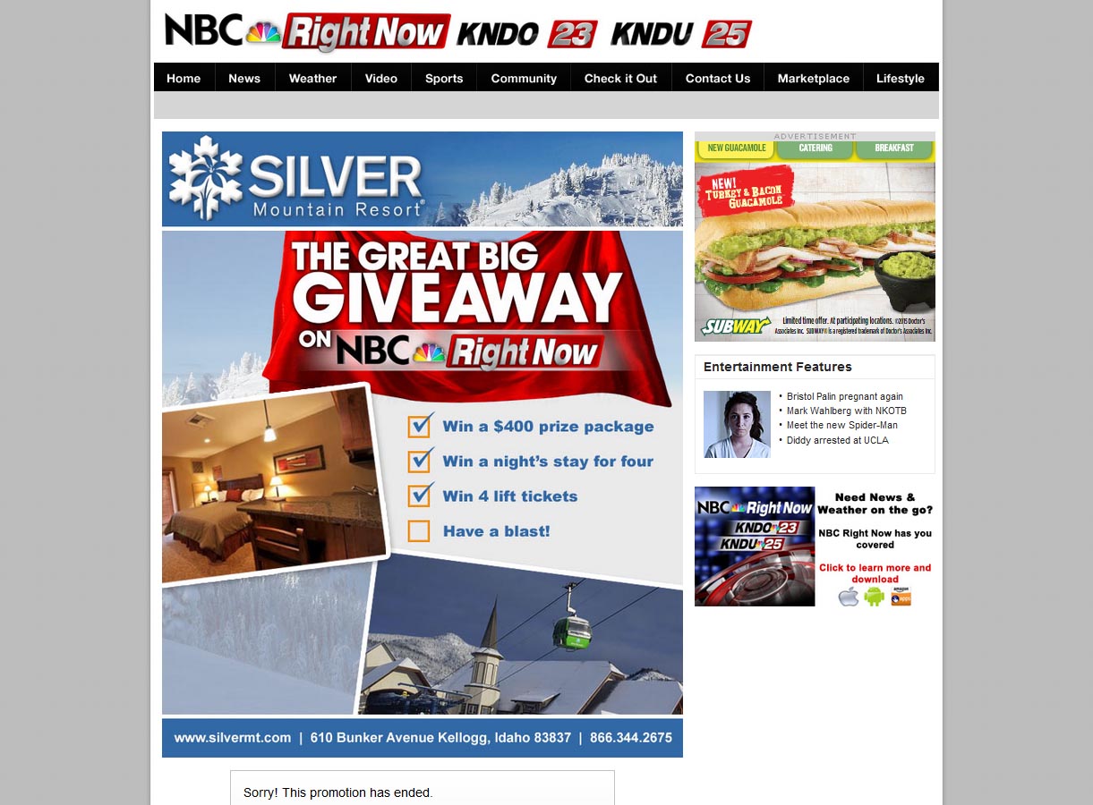 Sample Great Big Giveaway Contest